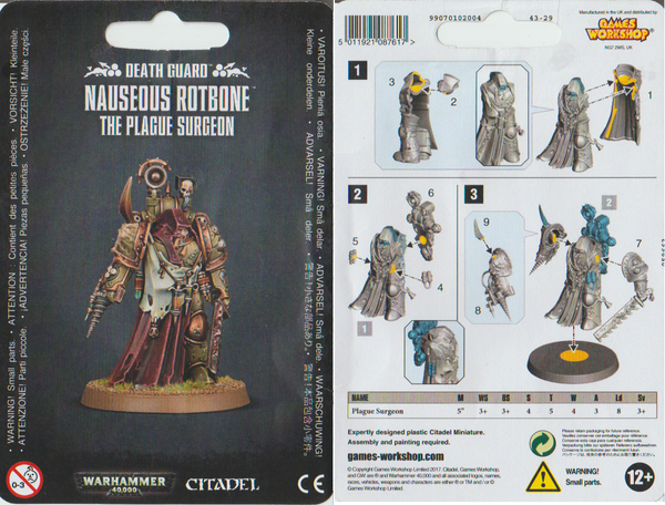 Chaos Space Marines - Death Guard: Nauseous Rotbone, the Plague Surgeon (Warhammer 40,000 - Games Workshop)