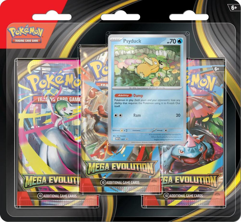 Mega Evolution 3 Pack Blister (Pokemon)