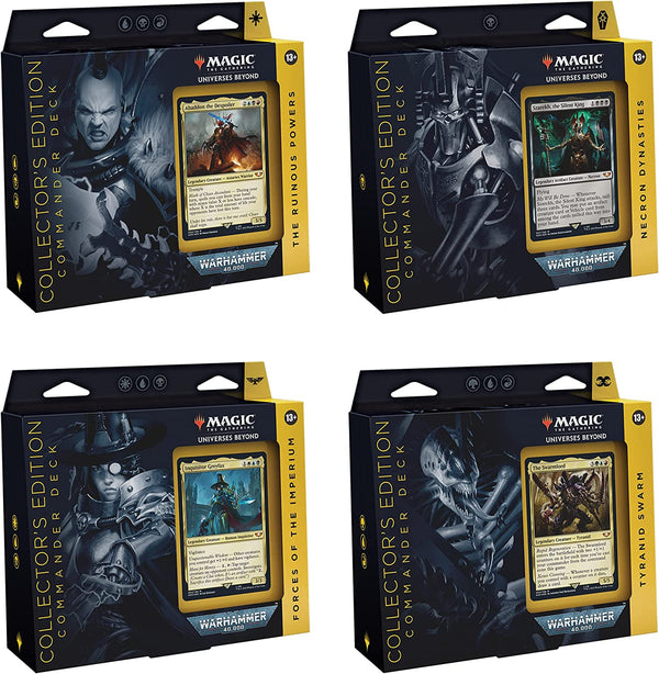 Universes Beyond: Warhammer 40,000 - Premium Commander Deck Display [Set of 4] (Magic the Gathering)