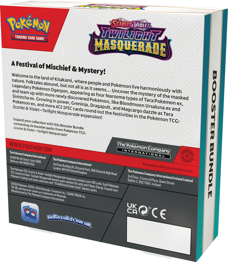 Pokemon Scarlet & Violet 6 Twilight Masquerade Booster Bundle