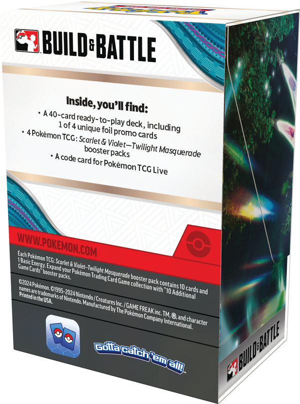 Pokemon Scarlet & Violet 6 Twilight Masquerade Build & Battle Box
