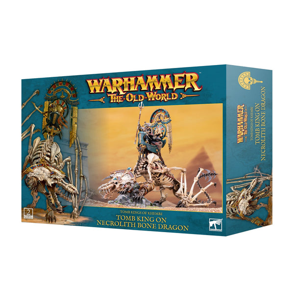 Tomb Kings of Khemri: Tomb King / Liche Priest on Necrolith Bone Dragon (The Old World - Games Workshop)