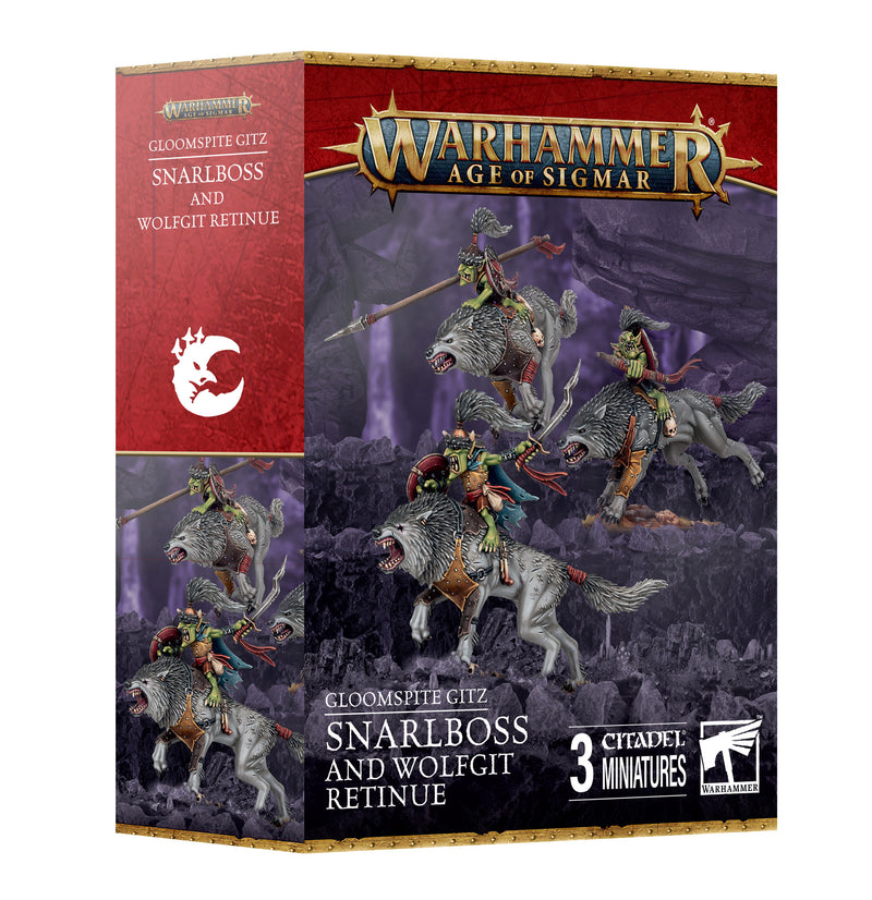 Gloomspite ~Gitz: Snarlboss and Wolfgit Retinue (Warhammer: Age of Sigmar)