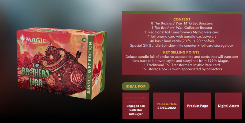 Brothers War Bundle Gift Edition (Magic The Gathering)