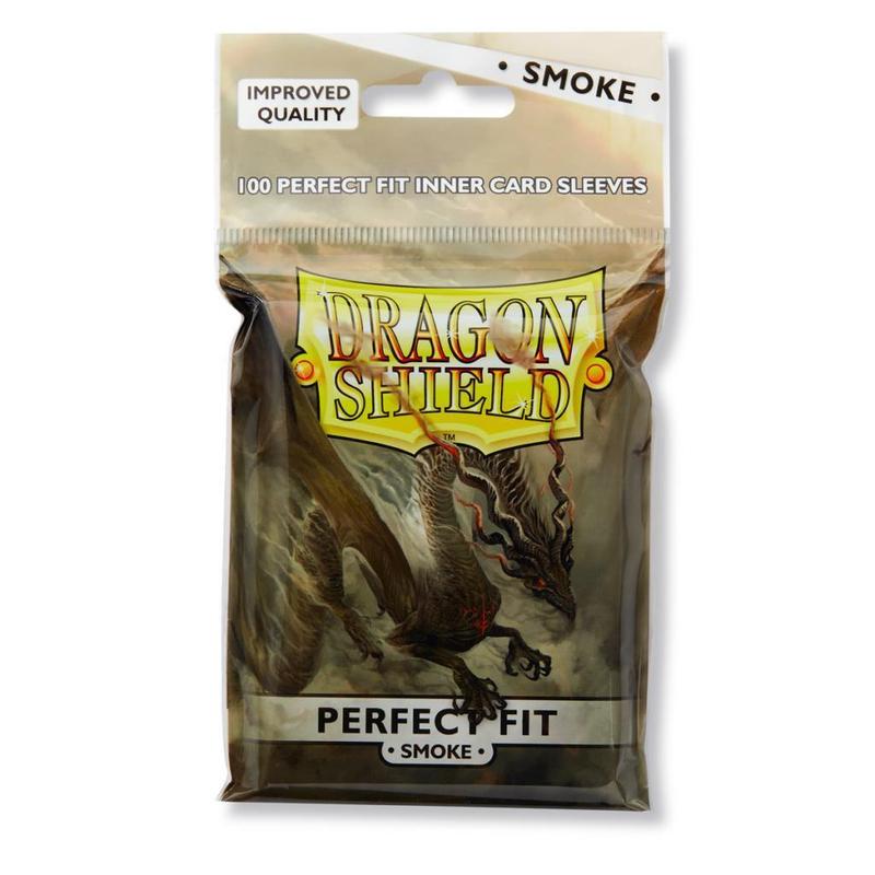Smoke 100Ct Pack - Perfect Fit Card Sleeves (Dragon Shield)