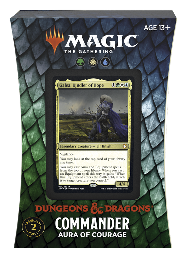 Aura of Courage - Adventures in the Forgotten Realms Commander Deck (Magic: The Gathering)
