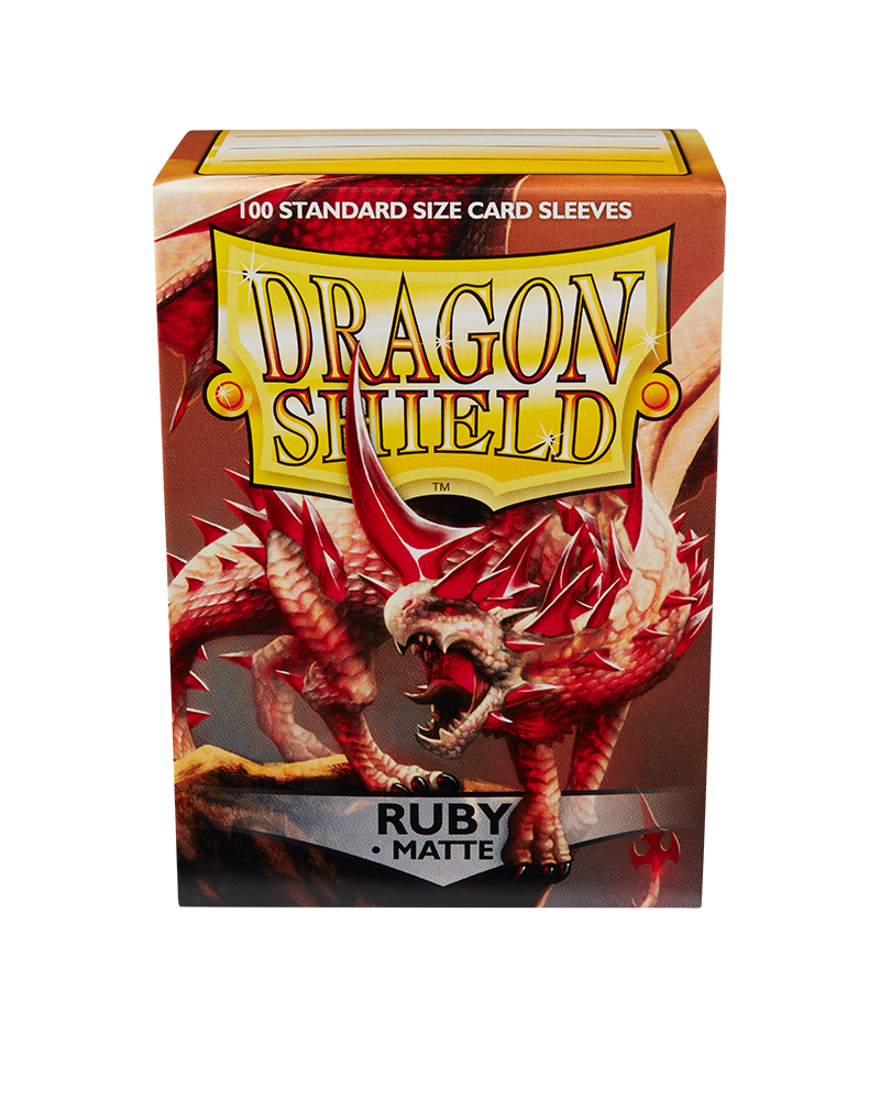 Ruby - Matte Card Sleeves (Dragon Shield)