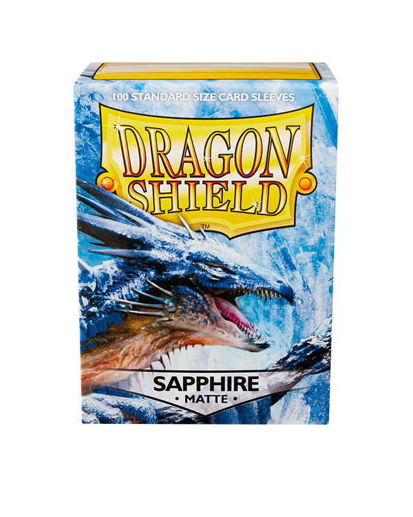 Sapphire - Matte Card Sleeves (Dragon Shield)