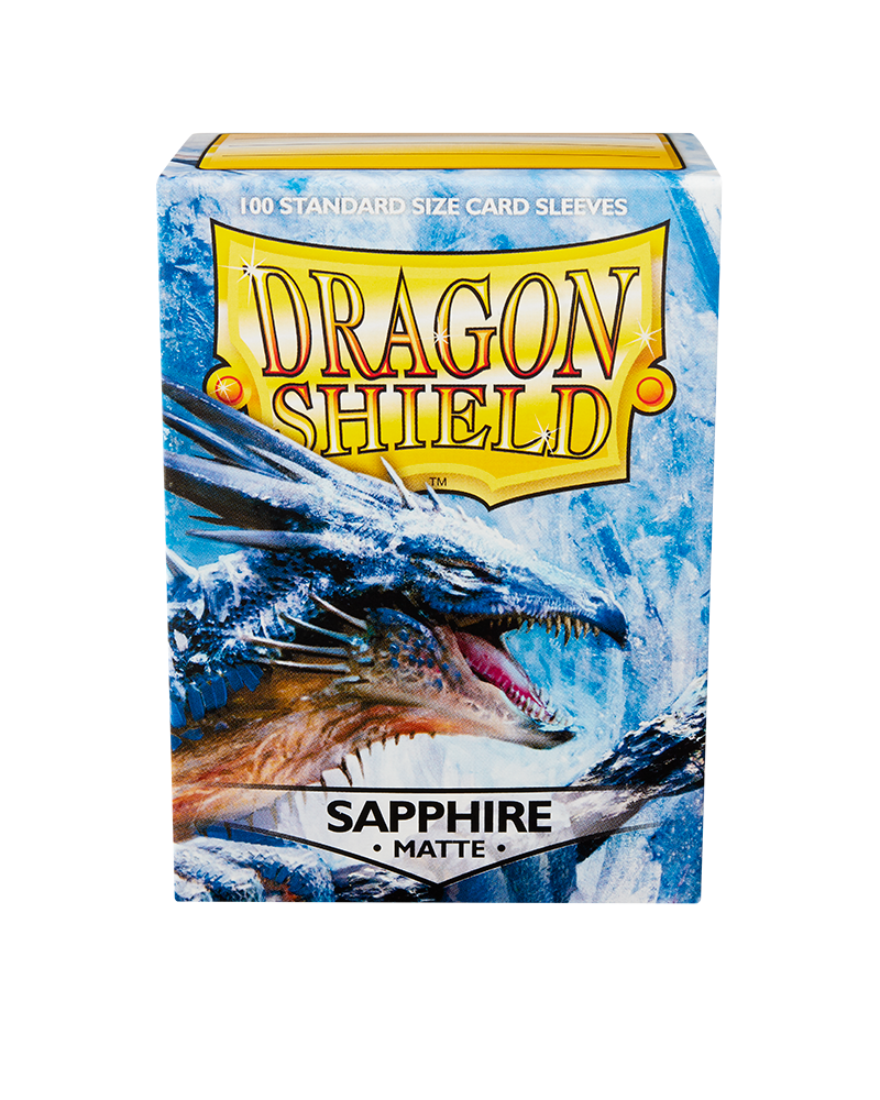 Sapphire - Matte Card Sleeves (Dragon Shield)