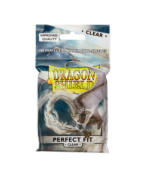 Clear 100Ct Pack - Perfect Fit Card Sleeves (Dragon Shield)