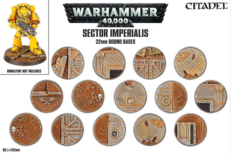 Sector Imperialis: 32mm Round Bases (Warhammer 40,000 - Games Workshop)