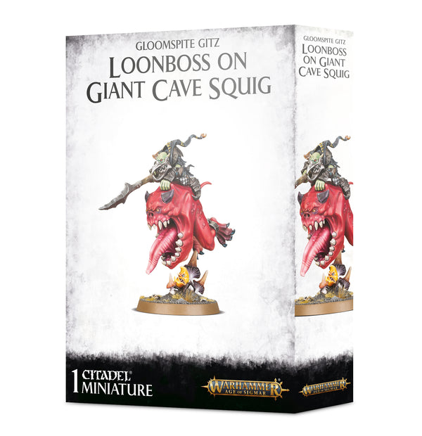 Gloomspite Gitz: Loonboss on Giant Cave Squig (Warhammer Age of Sigmar - Games Workshop)