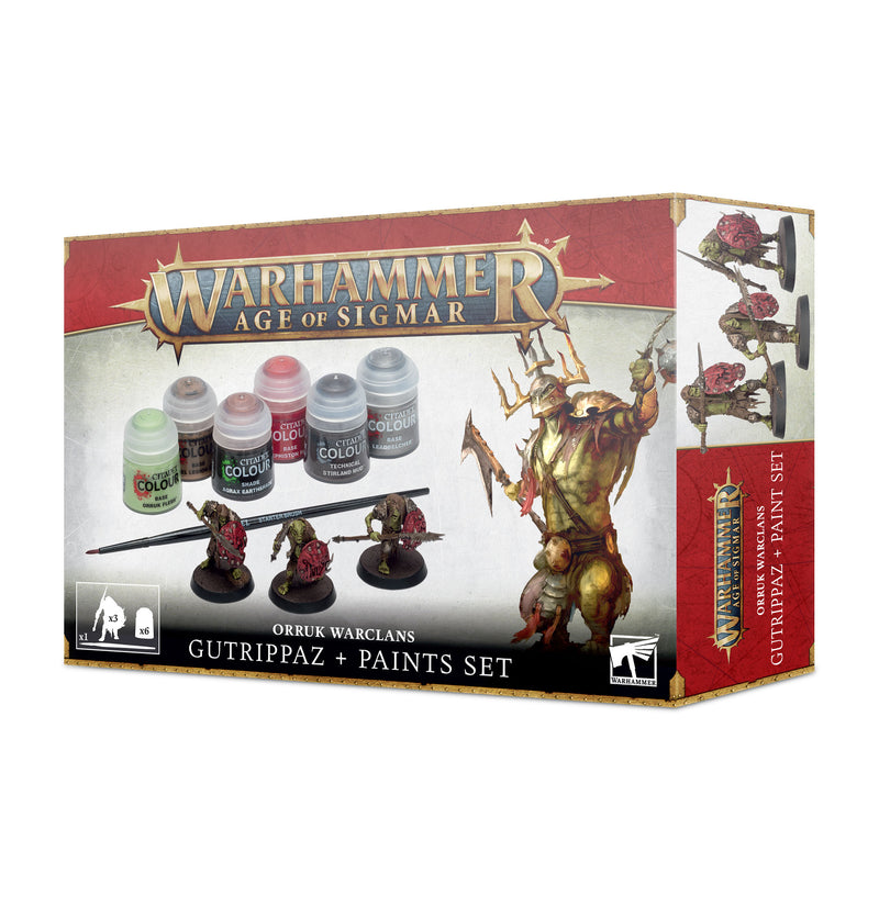 Orruks Warclans: Gutrippaz and Paints Set (Warhammer Age of Sigmar - Games Workshop)