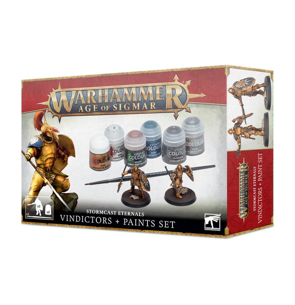 Stormcast Eternals: Vindictor and Paints Set (Warhammer Age of Sigmar - Games Workshop)