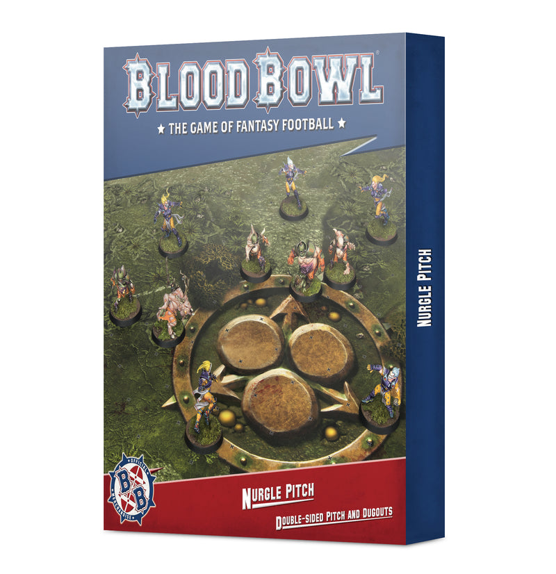 Blood Bowl: Nurgle Double-sided Pitch and Dugouts Set (Blood Bowl - Games Workshop)