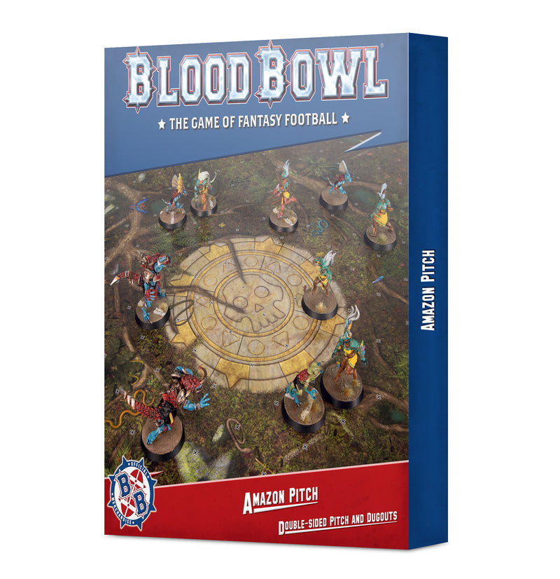 Blood Bowl: Amazon Double Sided Pitch and Dugouts (Blood Bowl - Games Workshop)