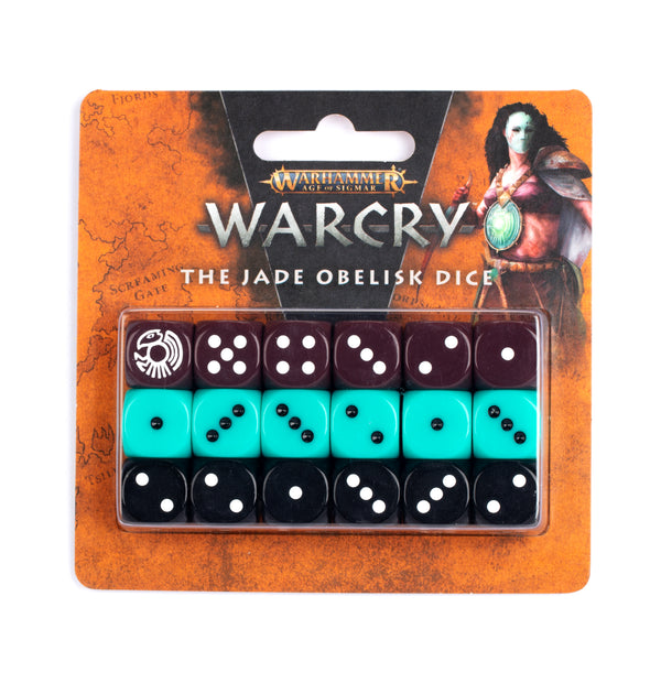 Warcry: The Jade Obelisk Dice Set (Warhammer Age of Sigmar - Games Workshop)