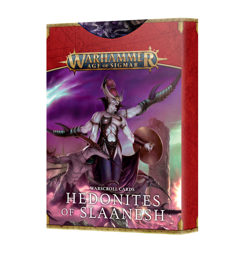 Hedonites of Slaanesh: Warscroll Cards (Warhammer Age of Sigmar - Games Workshop)
